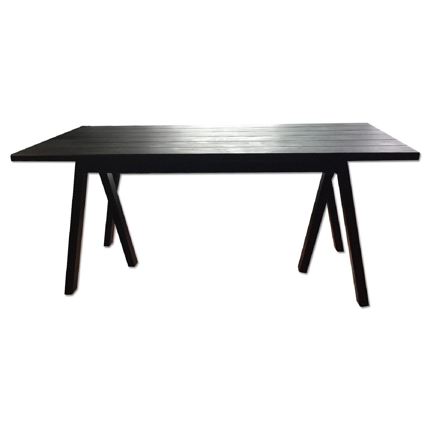 Ikea Black Wood Dining Table AptDeco