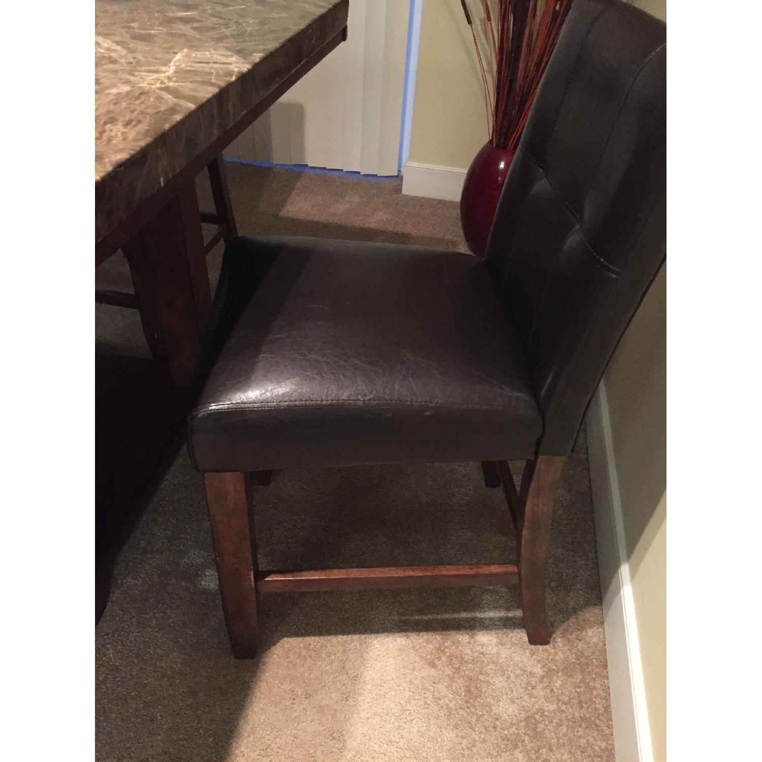 Ashley's Faux Top Marble Counter Height Table w/ 4 Stools - image-2