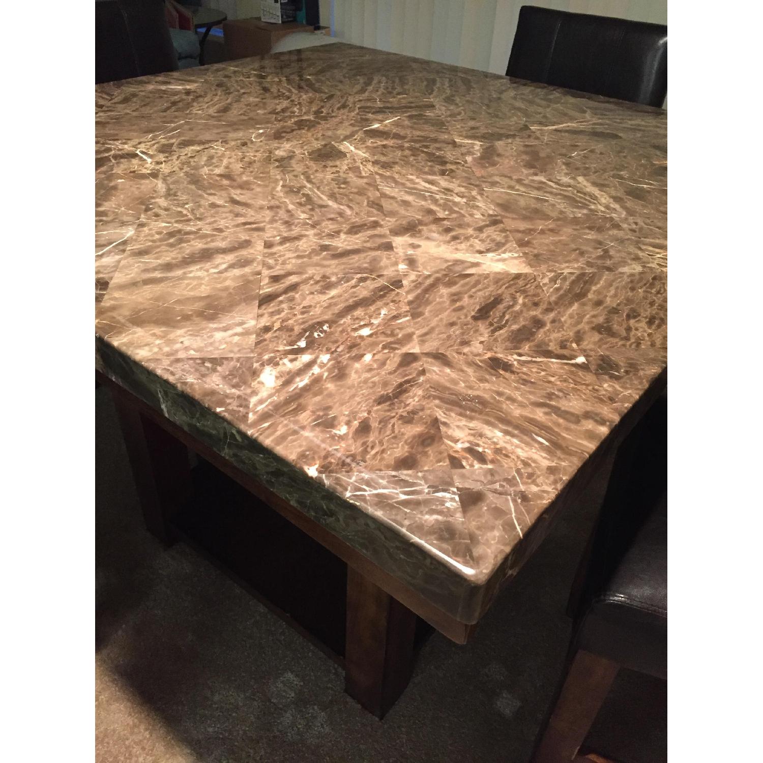 Ashley's Faux Top Marble Counter Height Table w/ 4 Stools - image-3