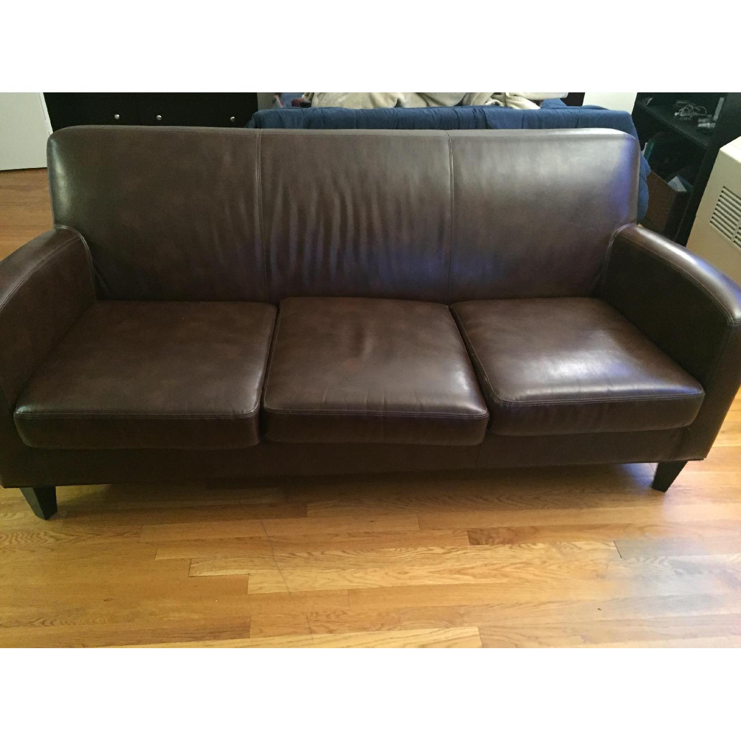 Ikea Jappling Dark Brown Sofa AptDeco