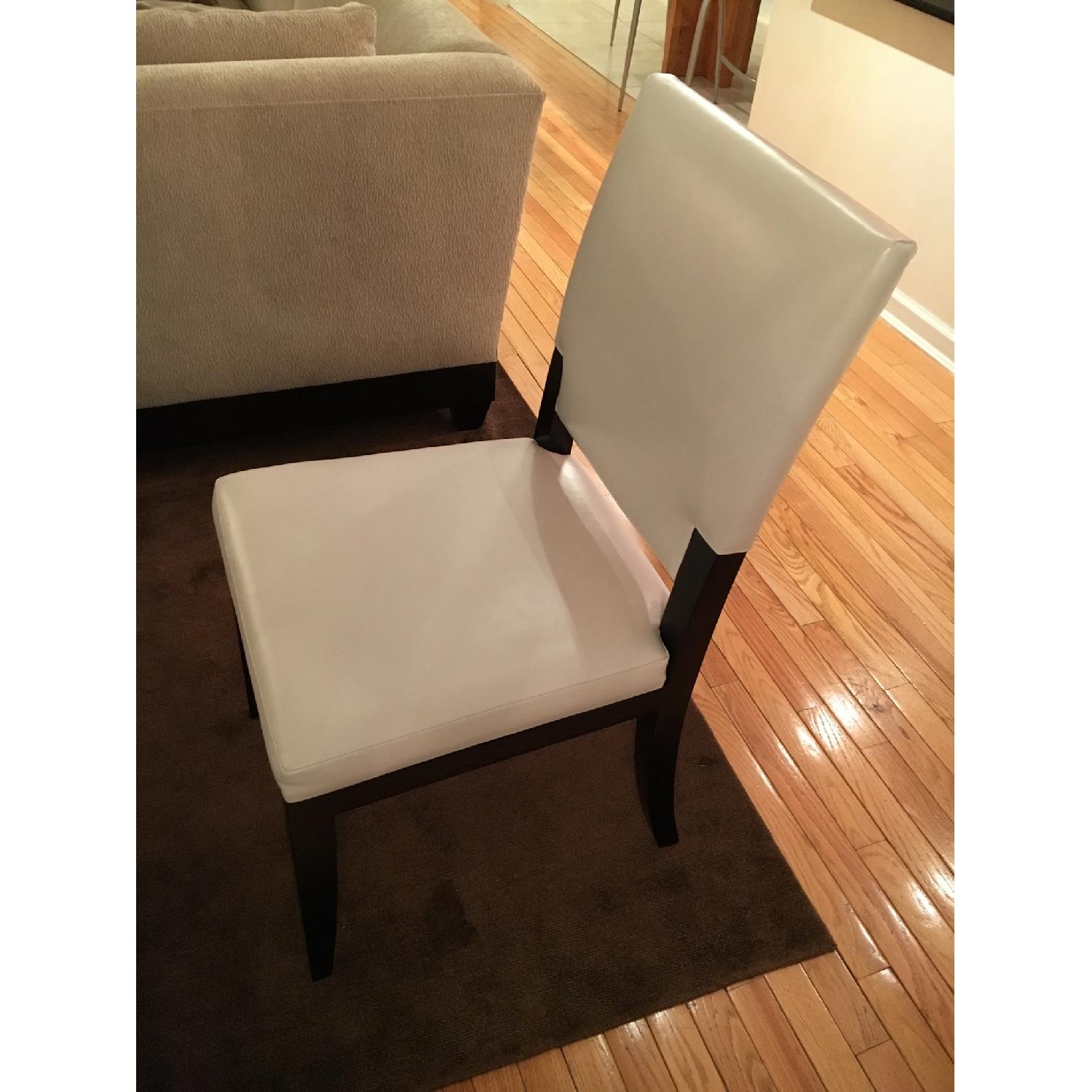 White Leather Dining Chair - image-2