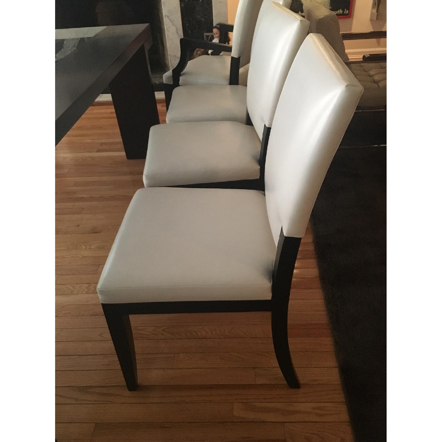 White Leather Dining Chair - image-5
