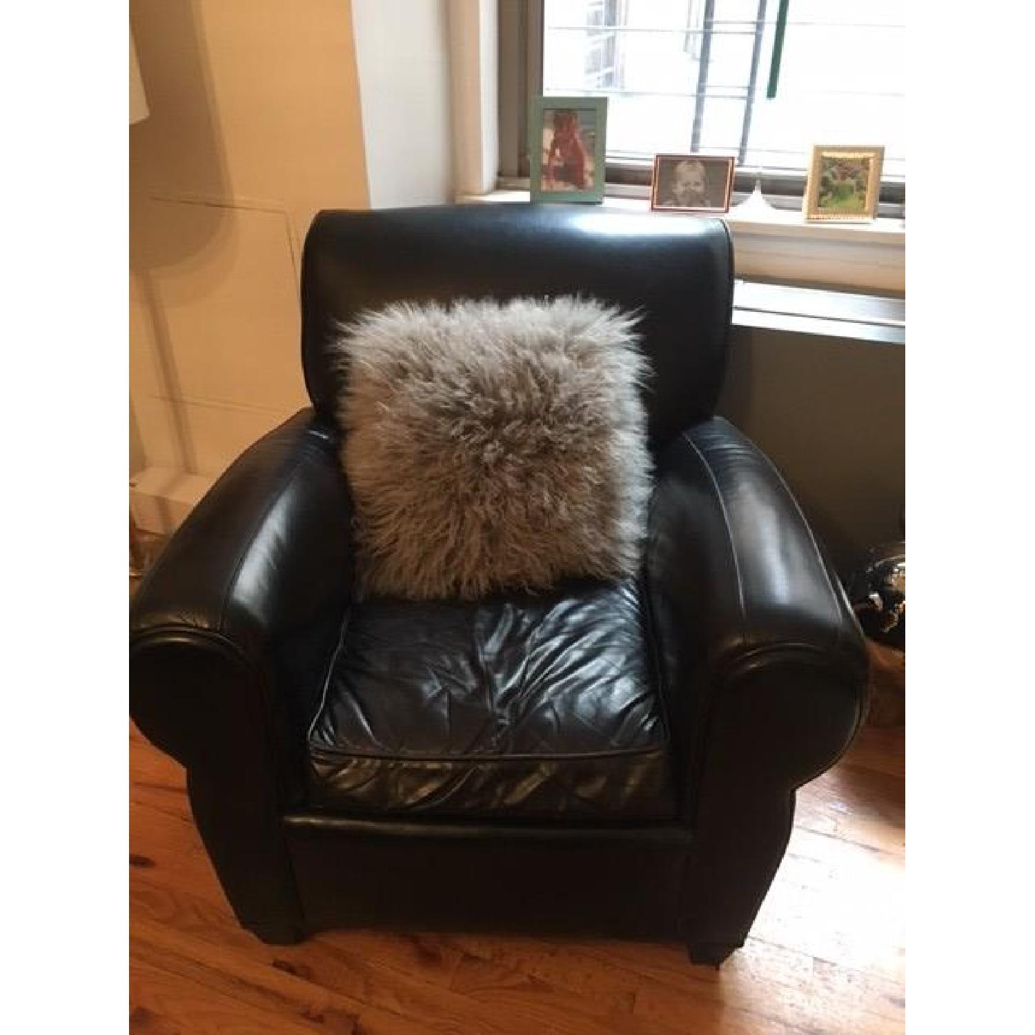 Mitchell Gold for Pottery Barn Leather Armchair