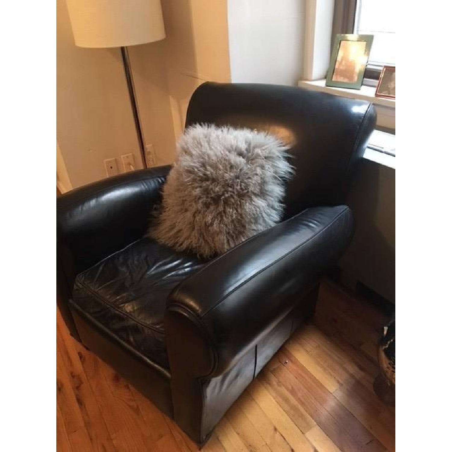 Mitchell Gold for Pottery Barn Leather Armchair - image-3