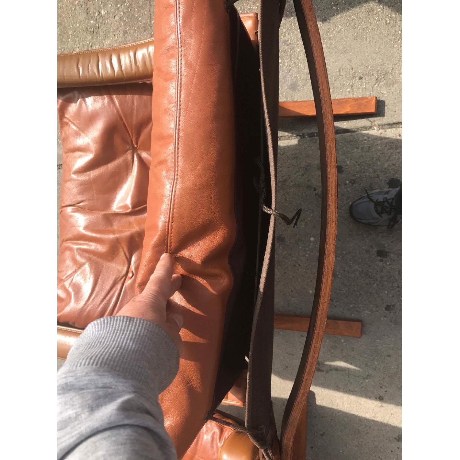 Westnofa Vintage Mid Century Leather Lounge Chairs - image-3