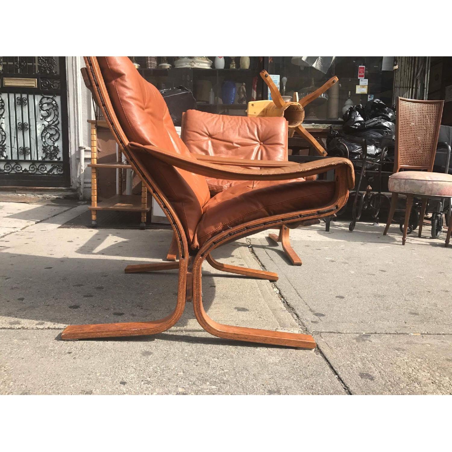 Westnofa Vintage Mid Century Leather Lounge Chairs - image-6