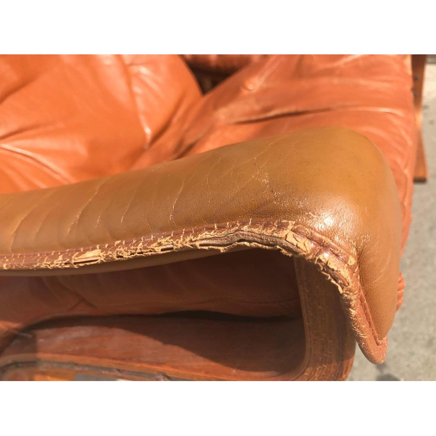 Westnofa Vintage Mid Century Leather Lounge Chairs - image-8