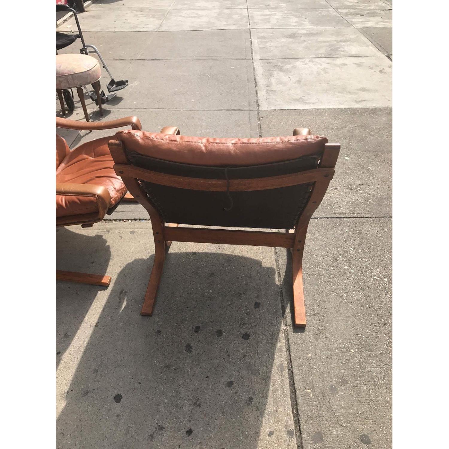 Westnofa Vintage Mid Century Leather Lounge Chairs - image-9