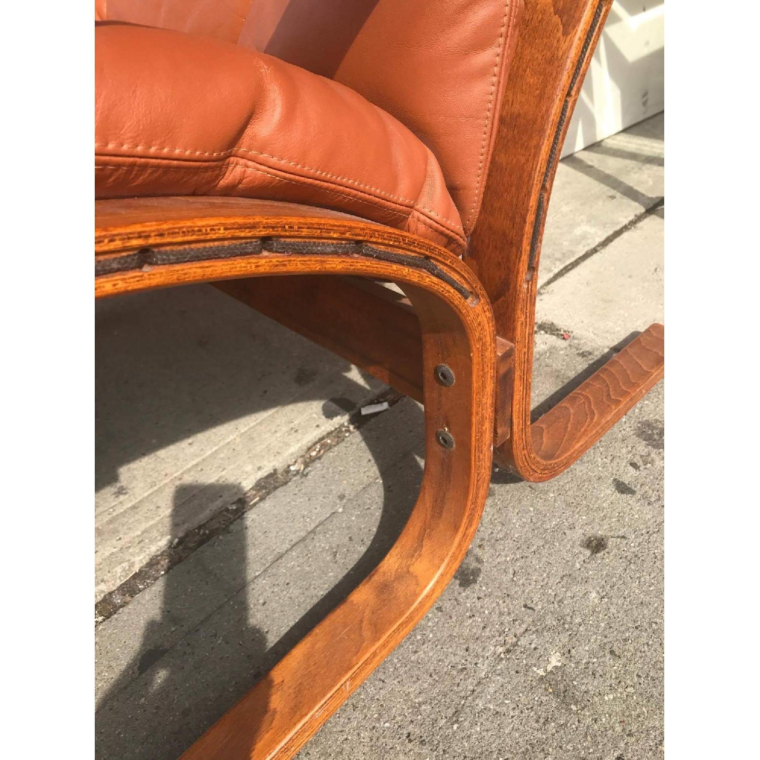 Westnofa Vintage Mid Century Leather Lounge Chairs - image-12