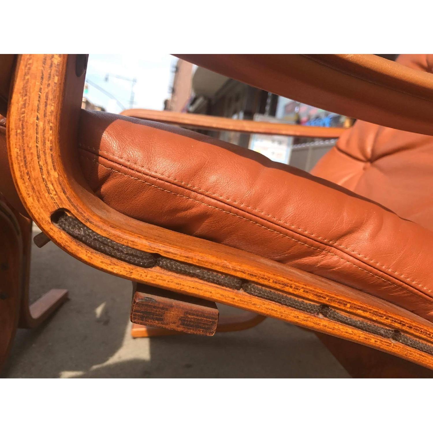 Westnofa Vintage Mid Century Leather Lounge Chairs - image-14