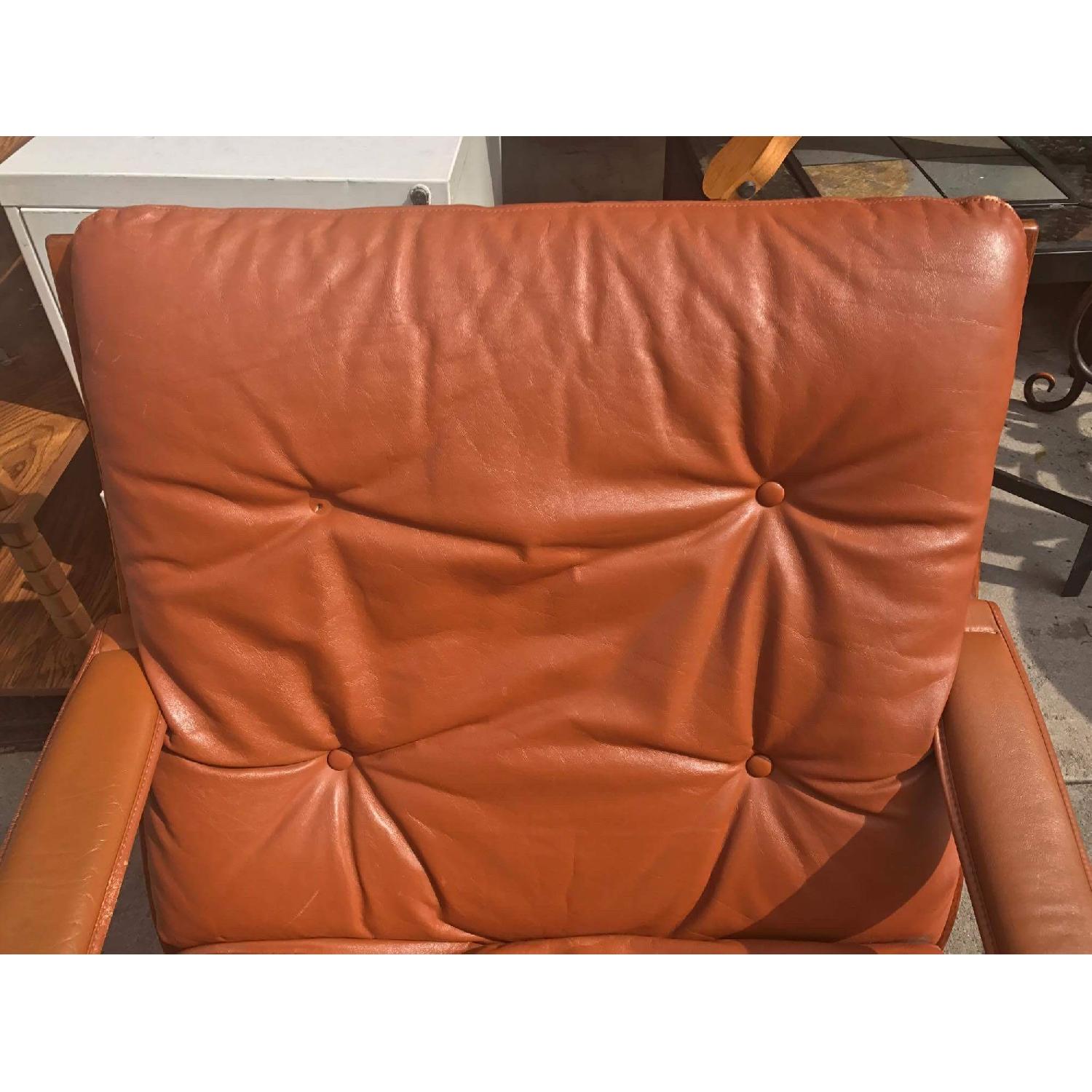 Westnofa Vintage Mid Century Leather Lounge Chairs - image-17