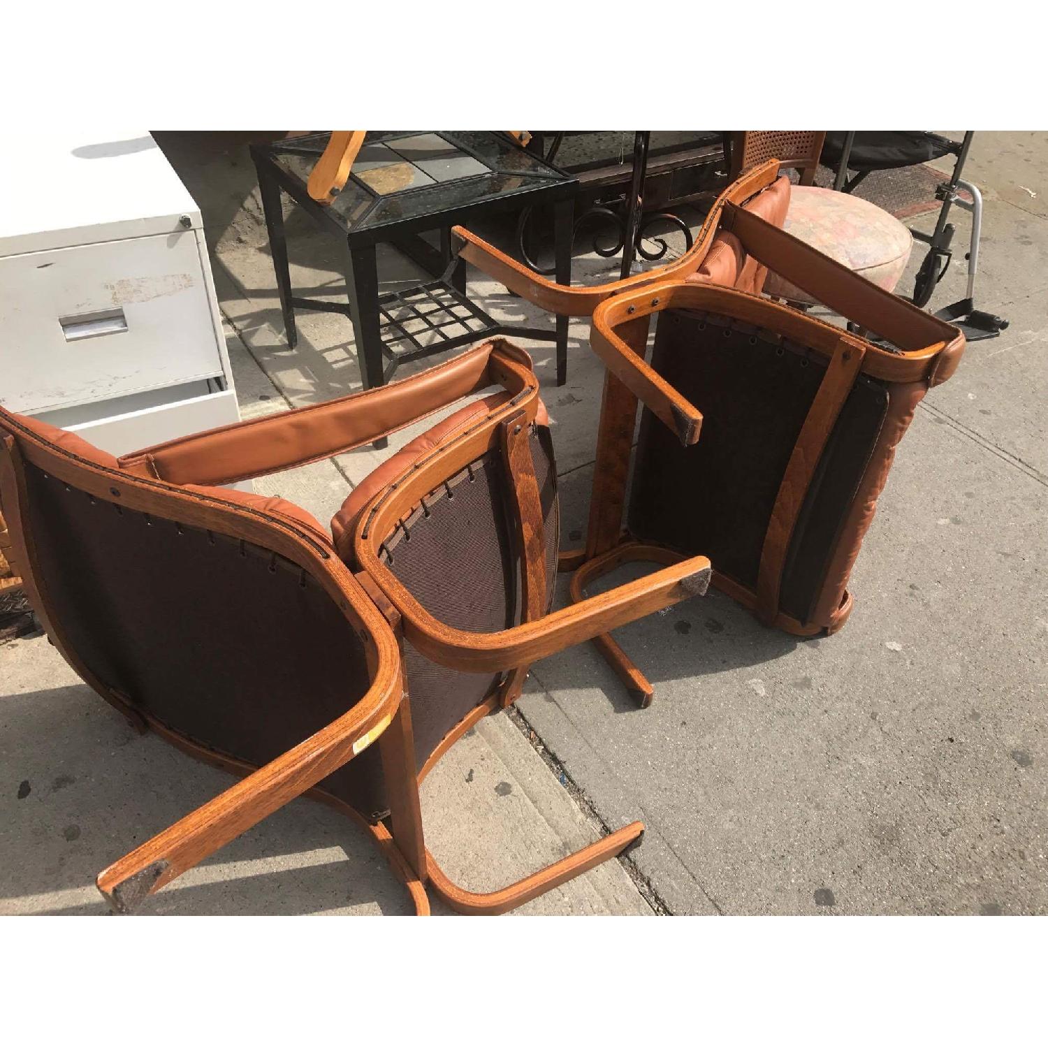 Westnofa Vintage Mid Century Leather Lounge Chairs - image-21