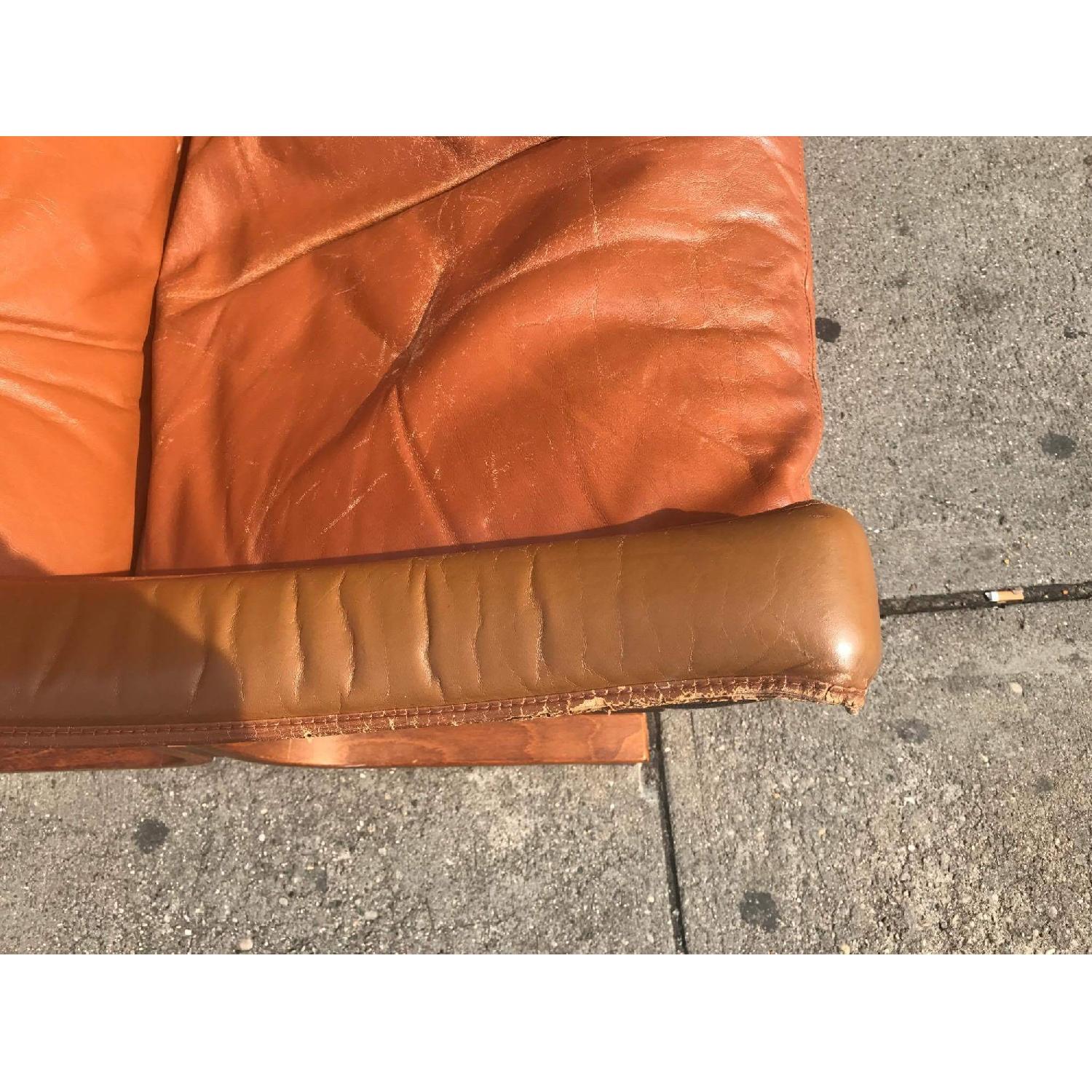 Westnofa Vintage Mid Century Leather Lounge Chairs - image-23