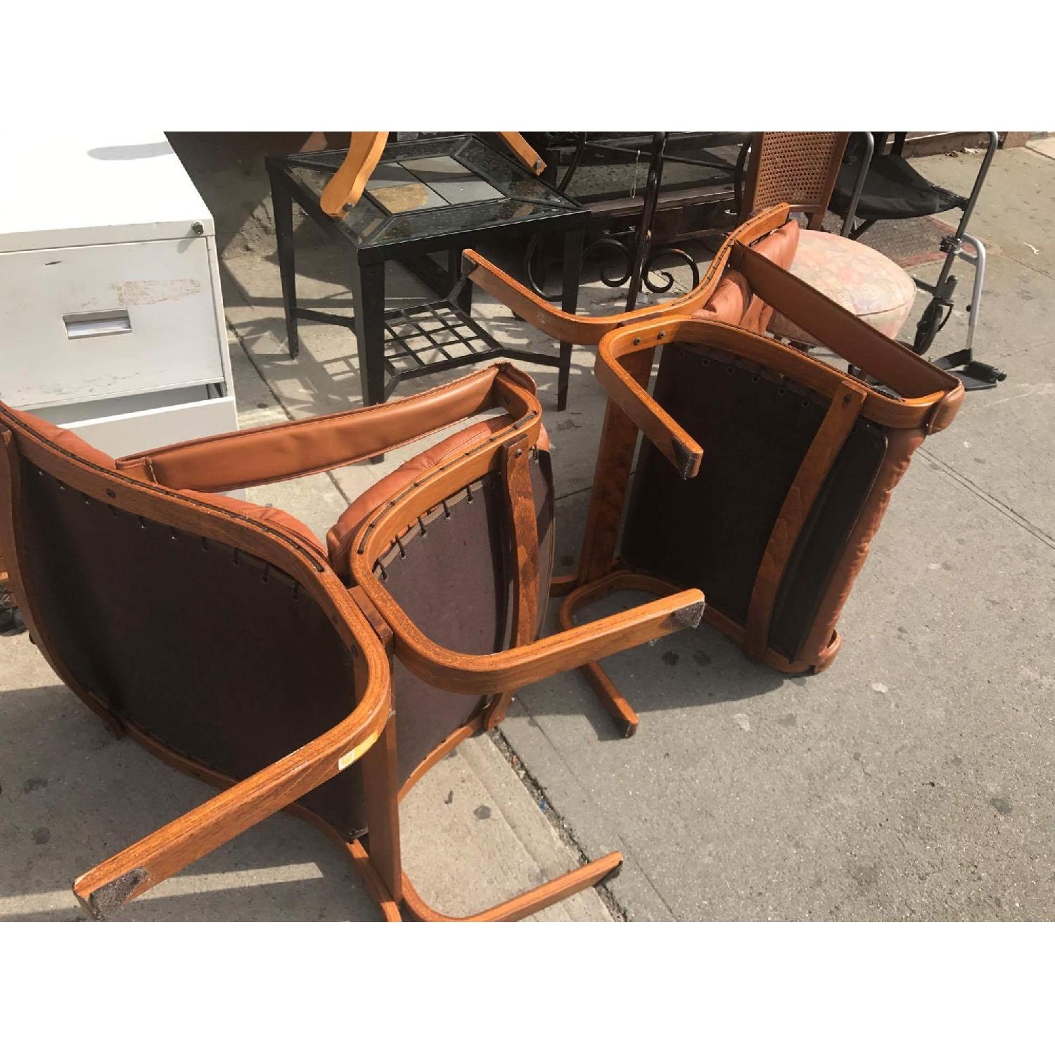 Westnofa Vintage Mid Century Leather Lounge Chairs - image-25