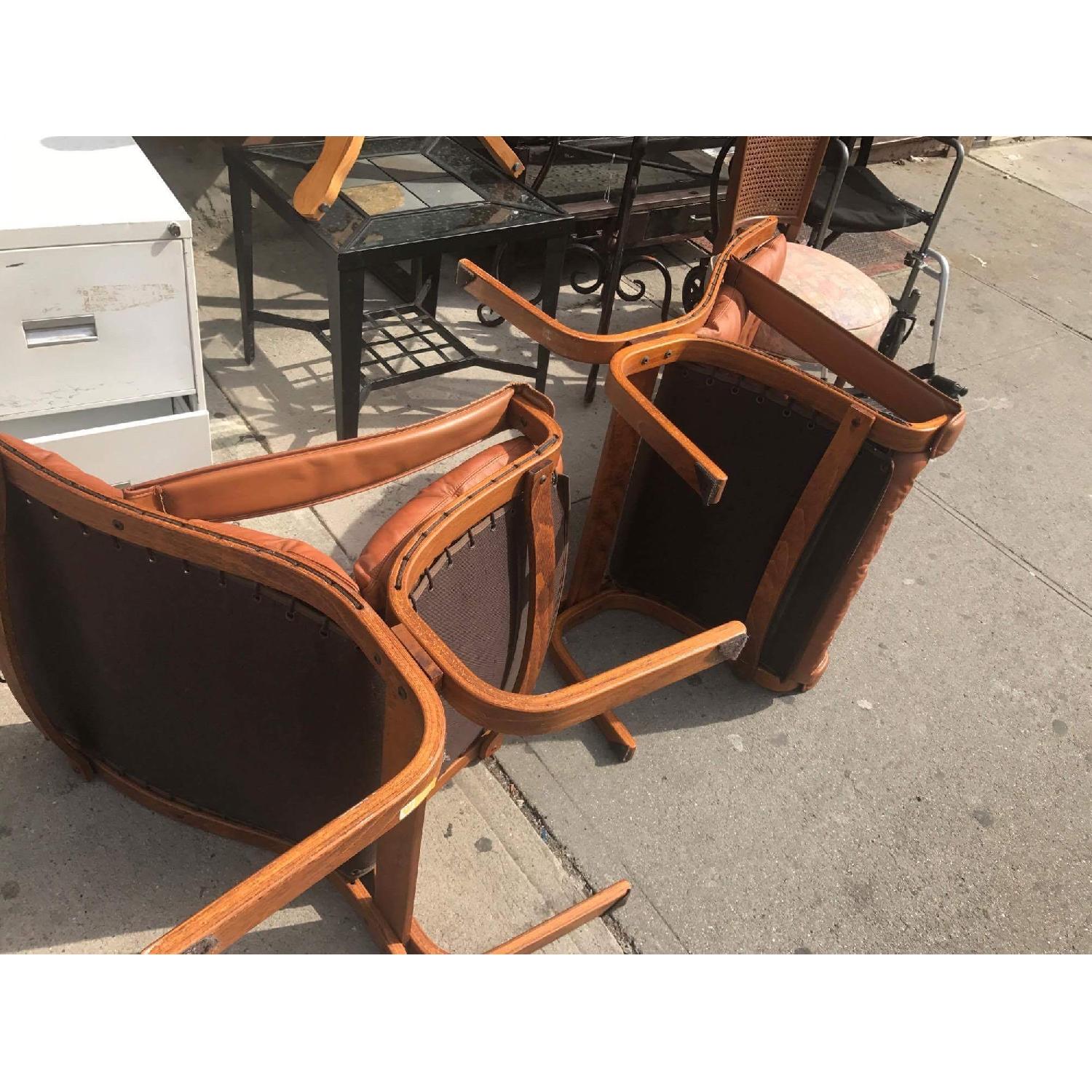 Westnofa Vintage Mid Century Leather Lounge Chairs - image-28