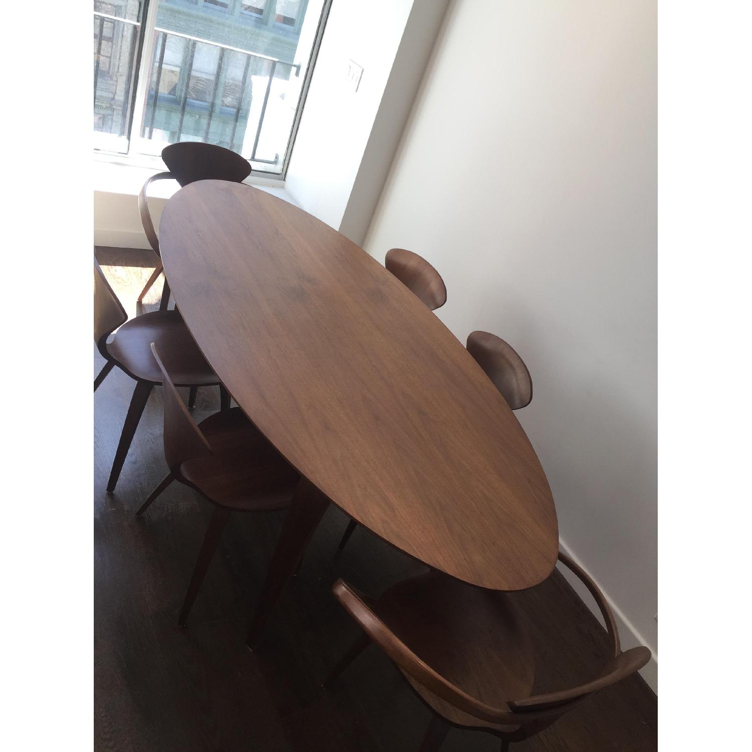 Cherner Molded Plywood Oval Dining Table - image-1