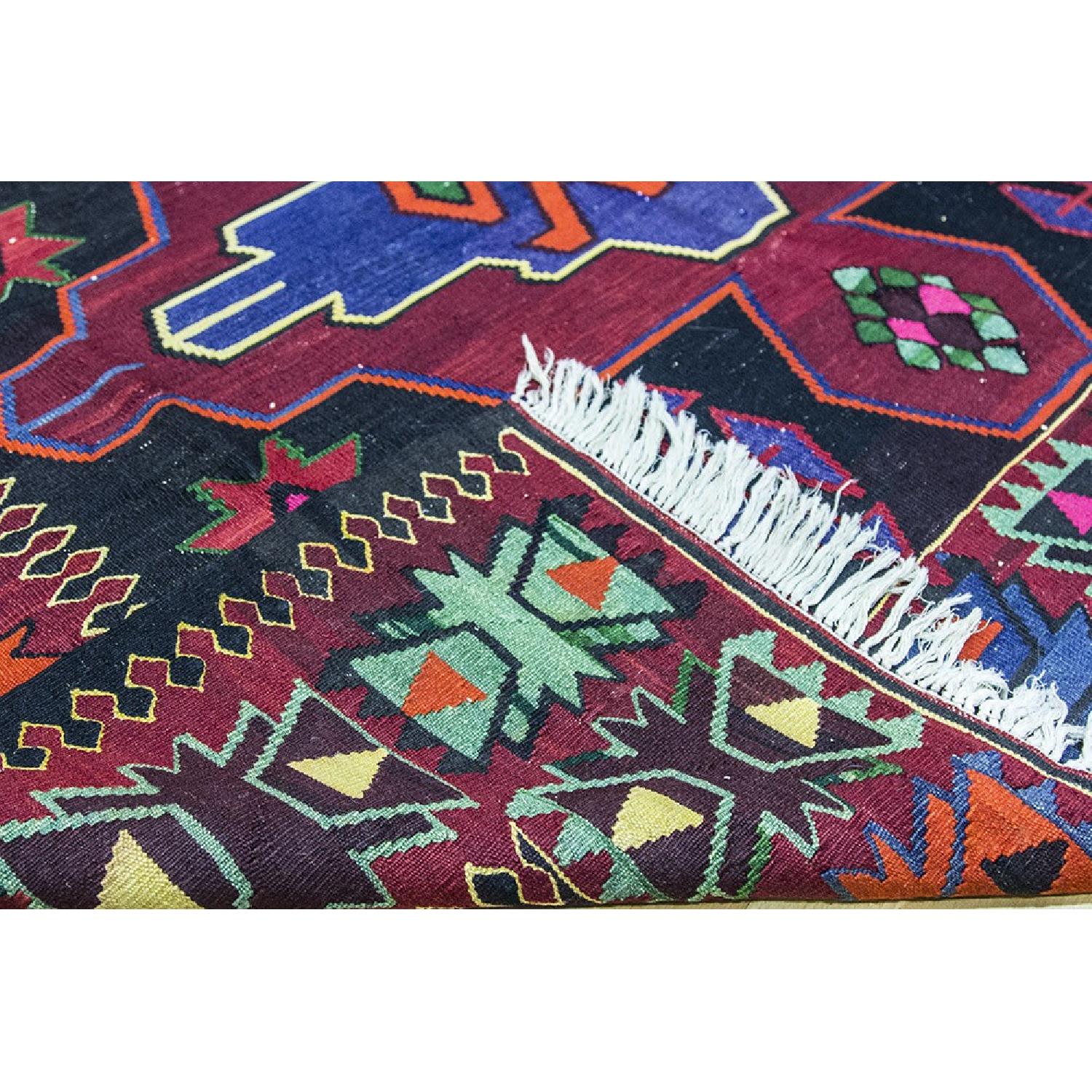 Turkish Vintage Hand-Woven Kilim Rug - image-3