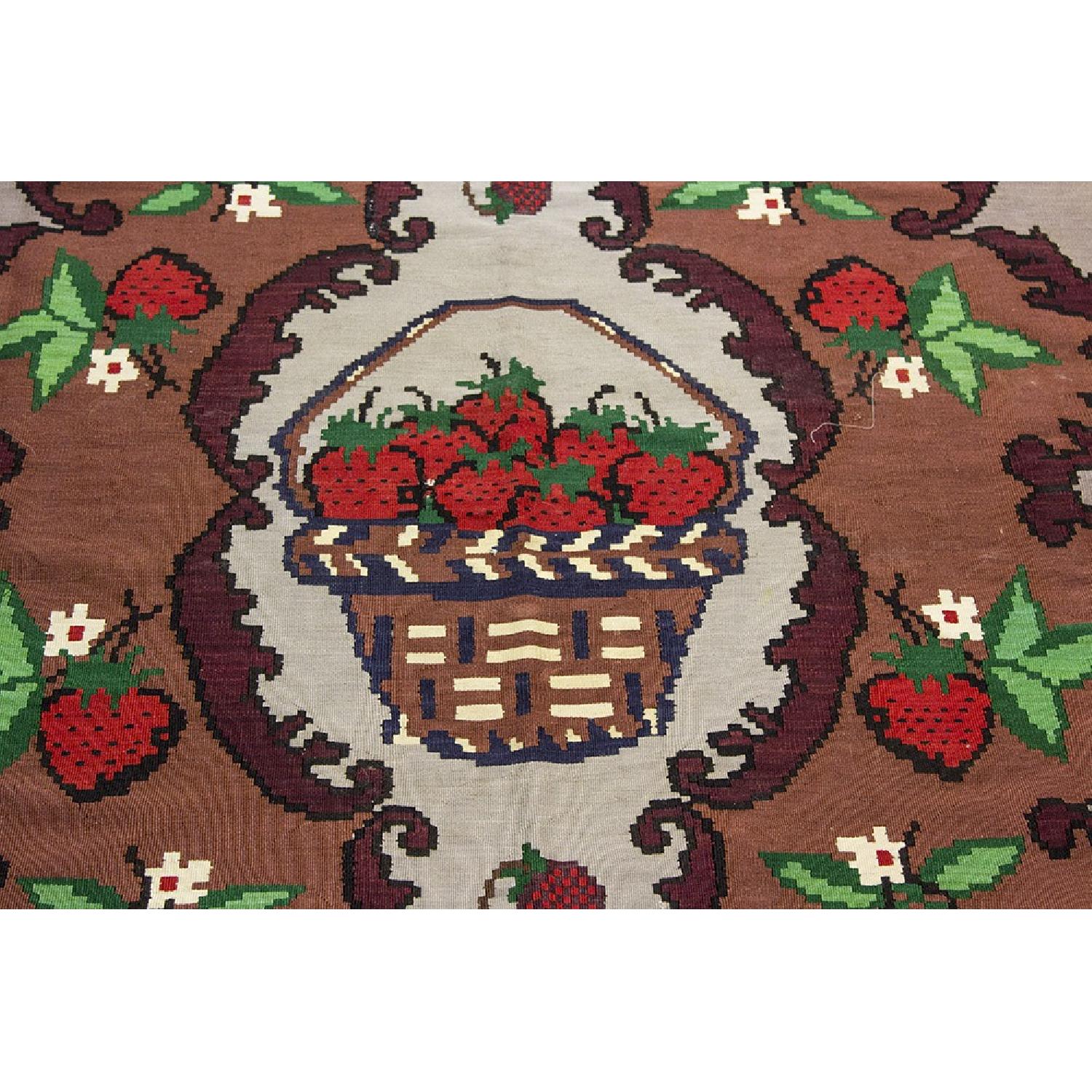 20th C. Hand-Woven Kilim Rug - image-3