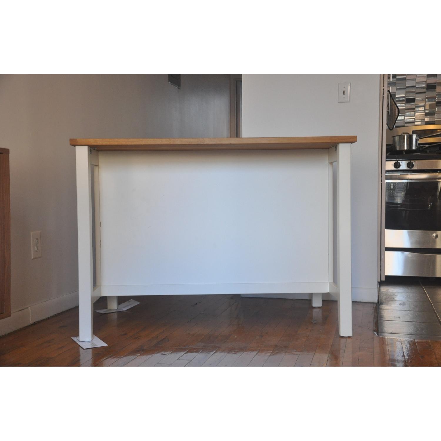 Ikea Stenstorp White Oak Kitchen Island - image-3