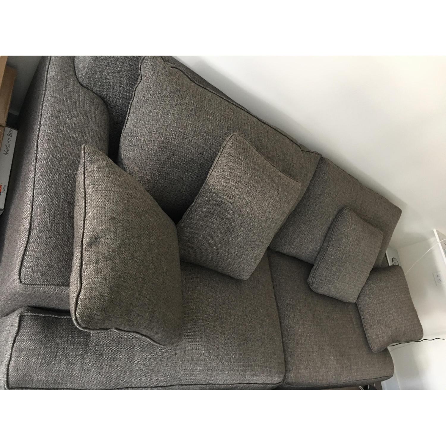 Macy's Ainsley Fabric Sofa & 4 Toss Pillows - image-1