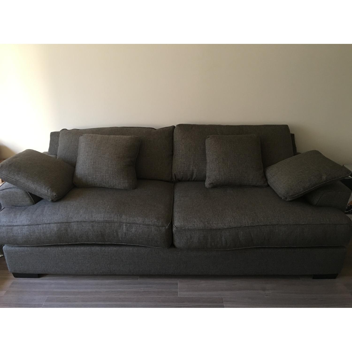 Macy's Ainsley Fabric Sofa & 4 Toss Pillows - image-2