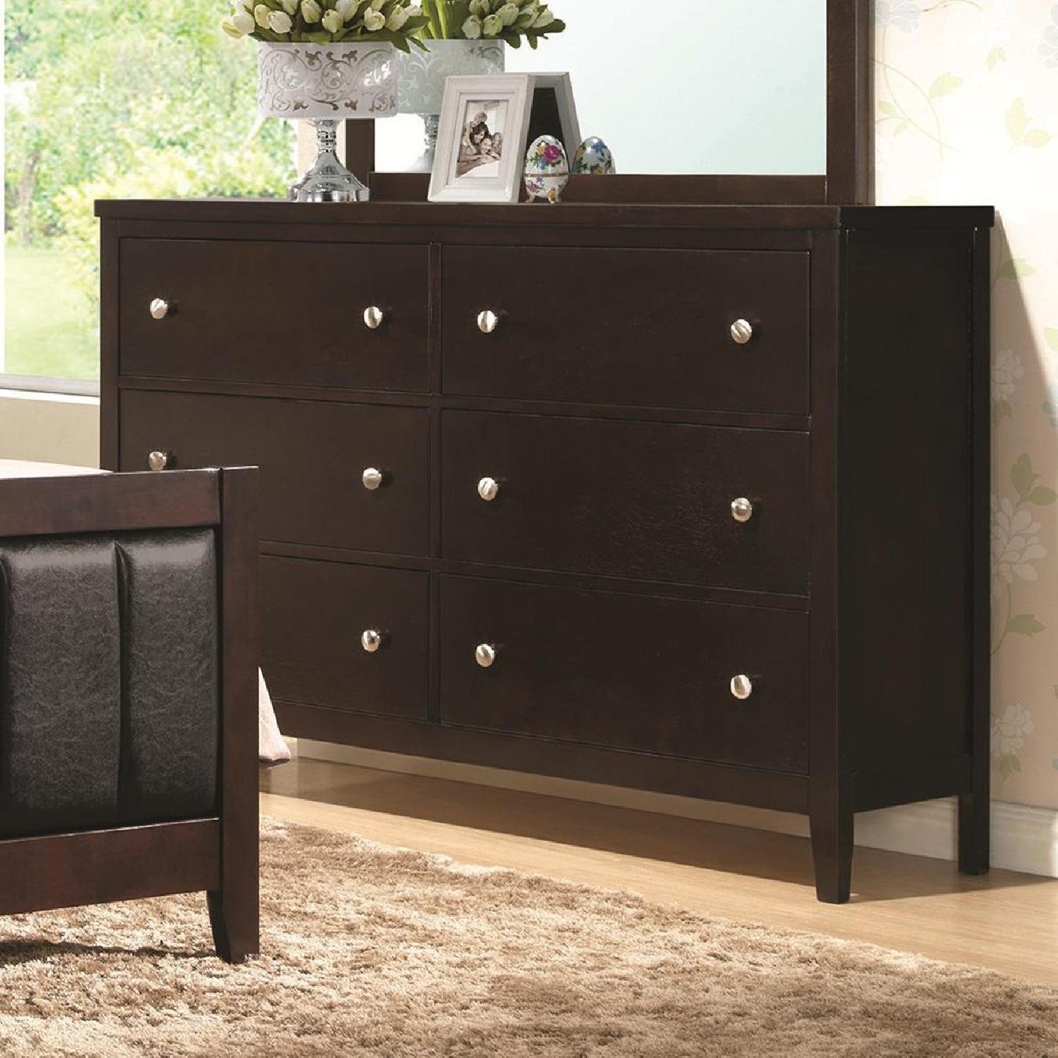 Coaster Carlton Dresser in Cappuccino - image-2