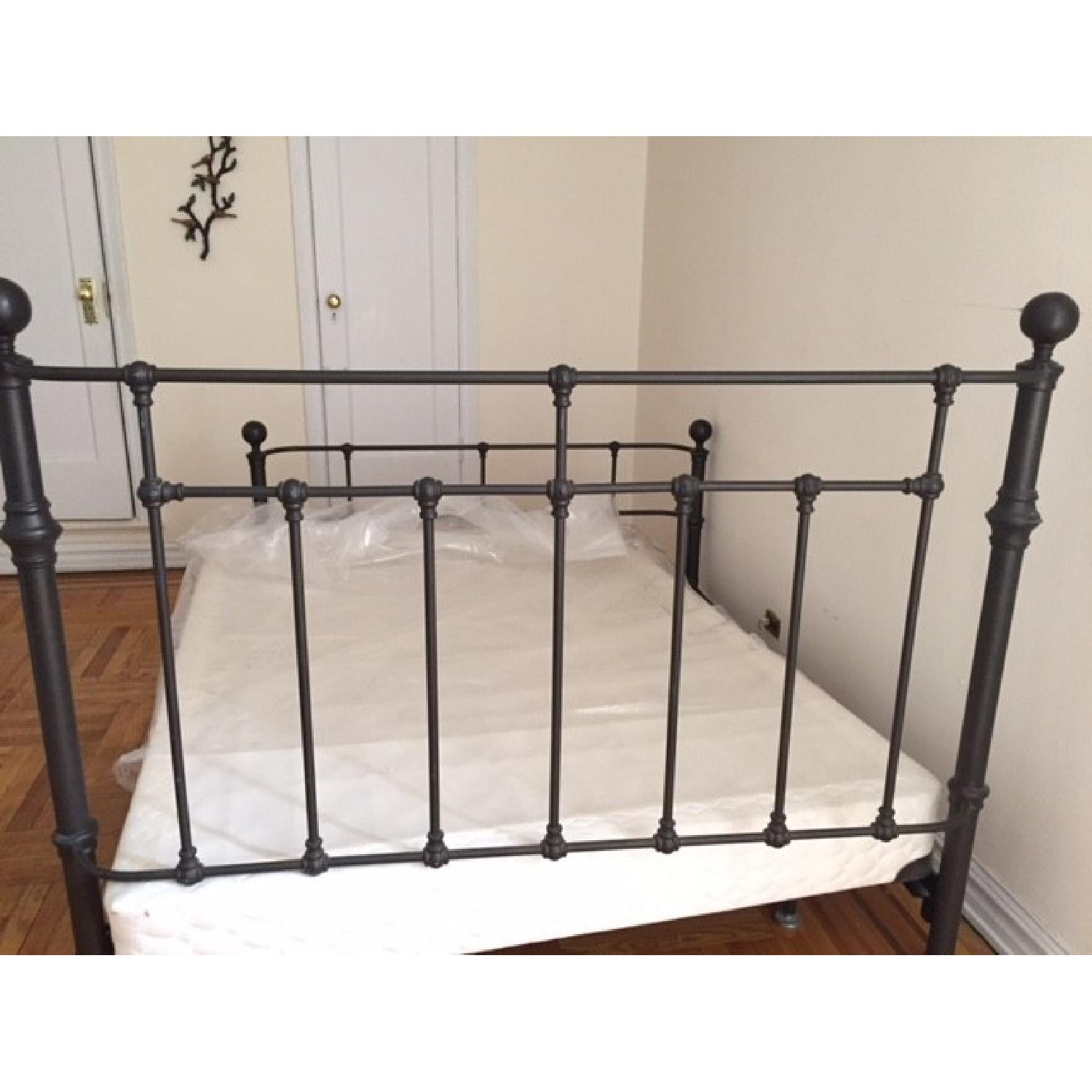 Pottery Barn Wrought Iron Queen Size Bed Frame AptDeco