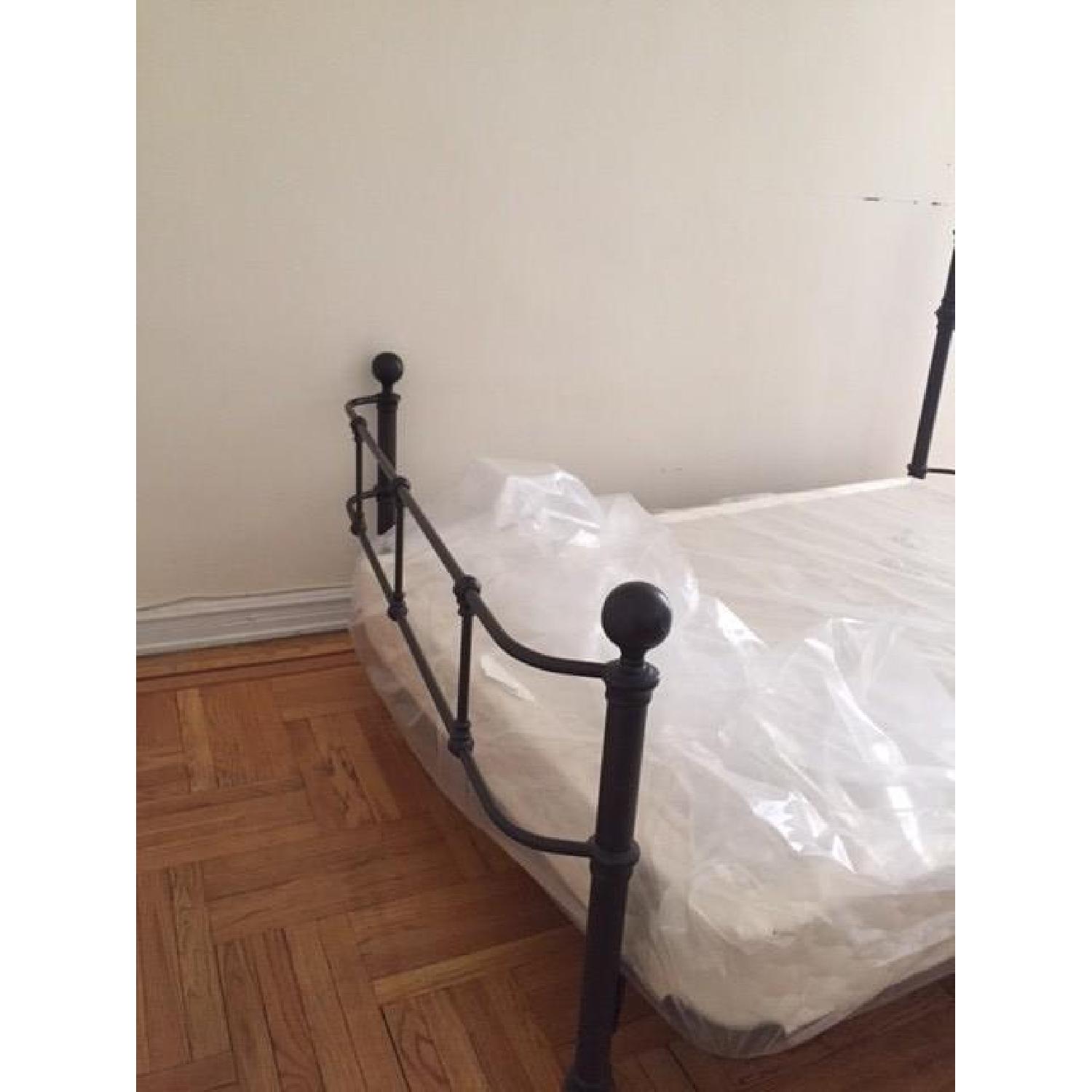 Pottery Barn Wrought Iron Queen Size Bed Frame - image-3
