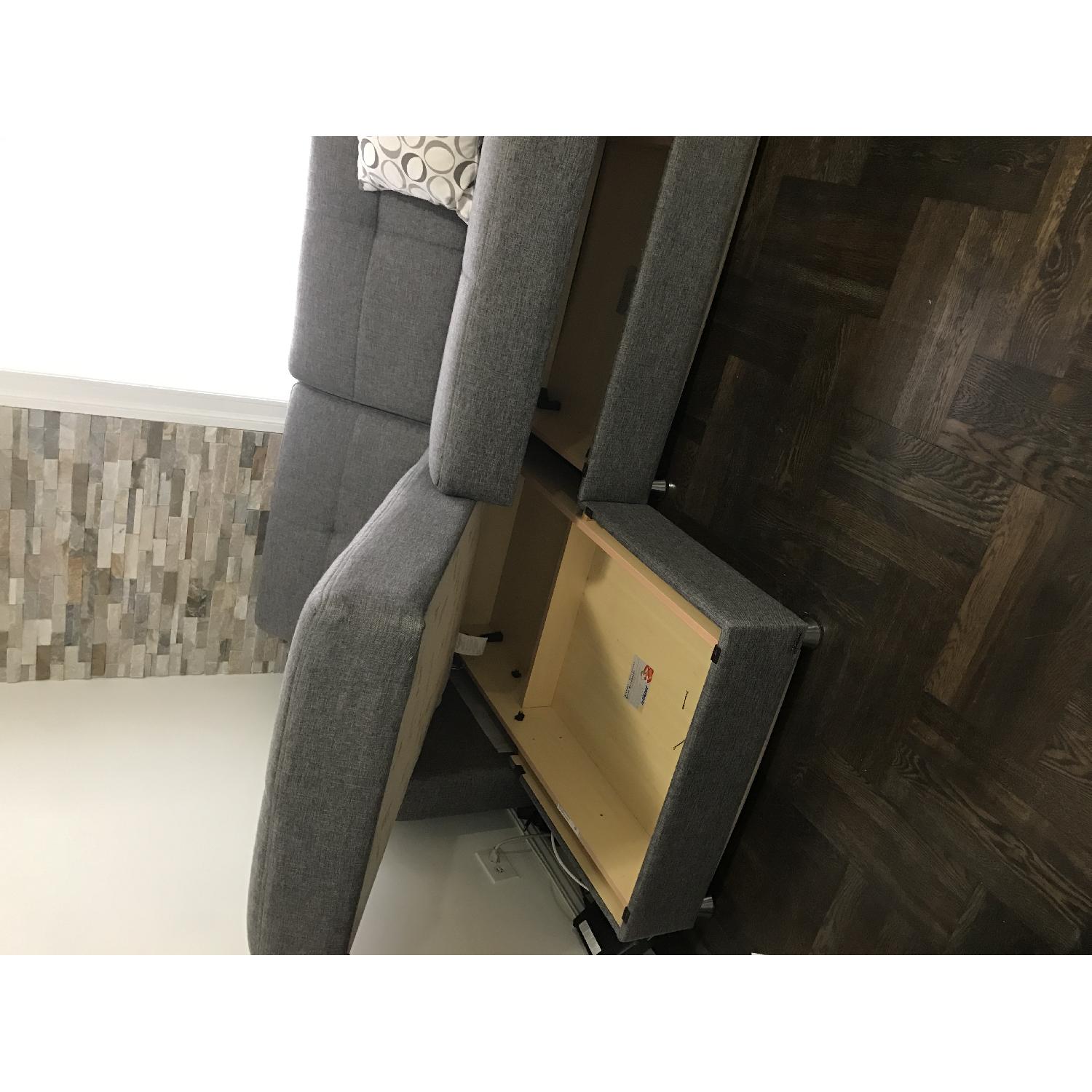 Vision Diego Gray Sectional Sofa w/ Storage - image-4