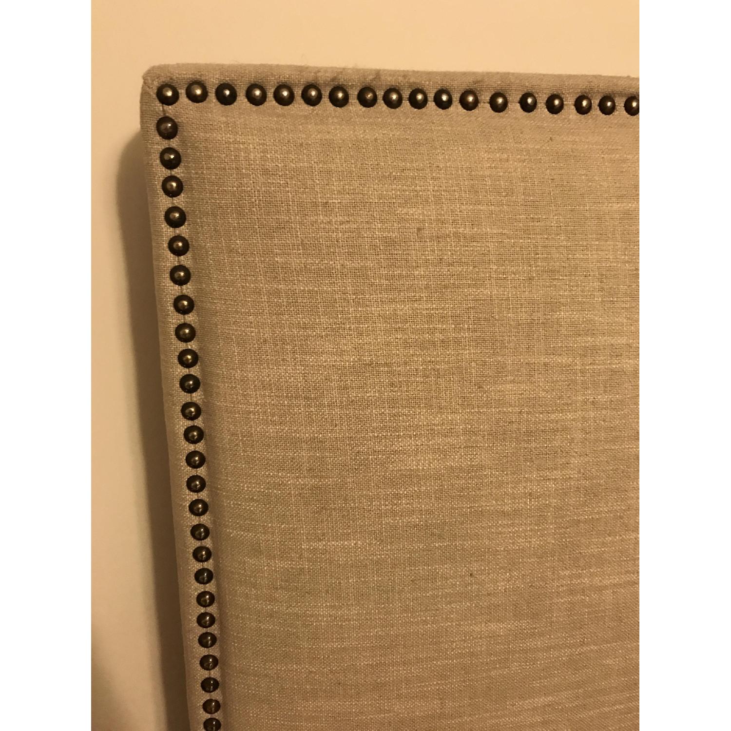 West Elm Tall Nailhead Tapered Leg Bed Frame - image-4