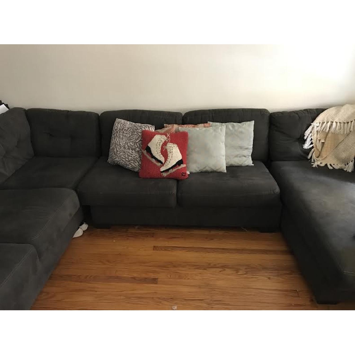 Ashley S Jessa Place 3 Piece Sectional W Tempurpedic Sofa Bed