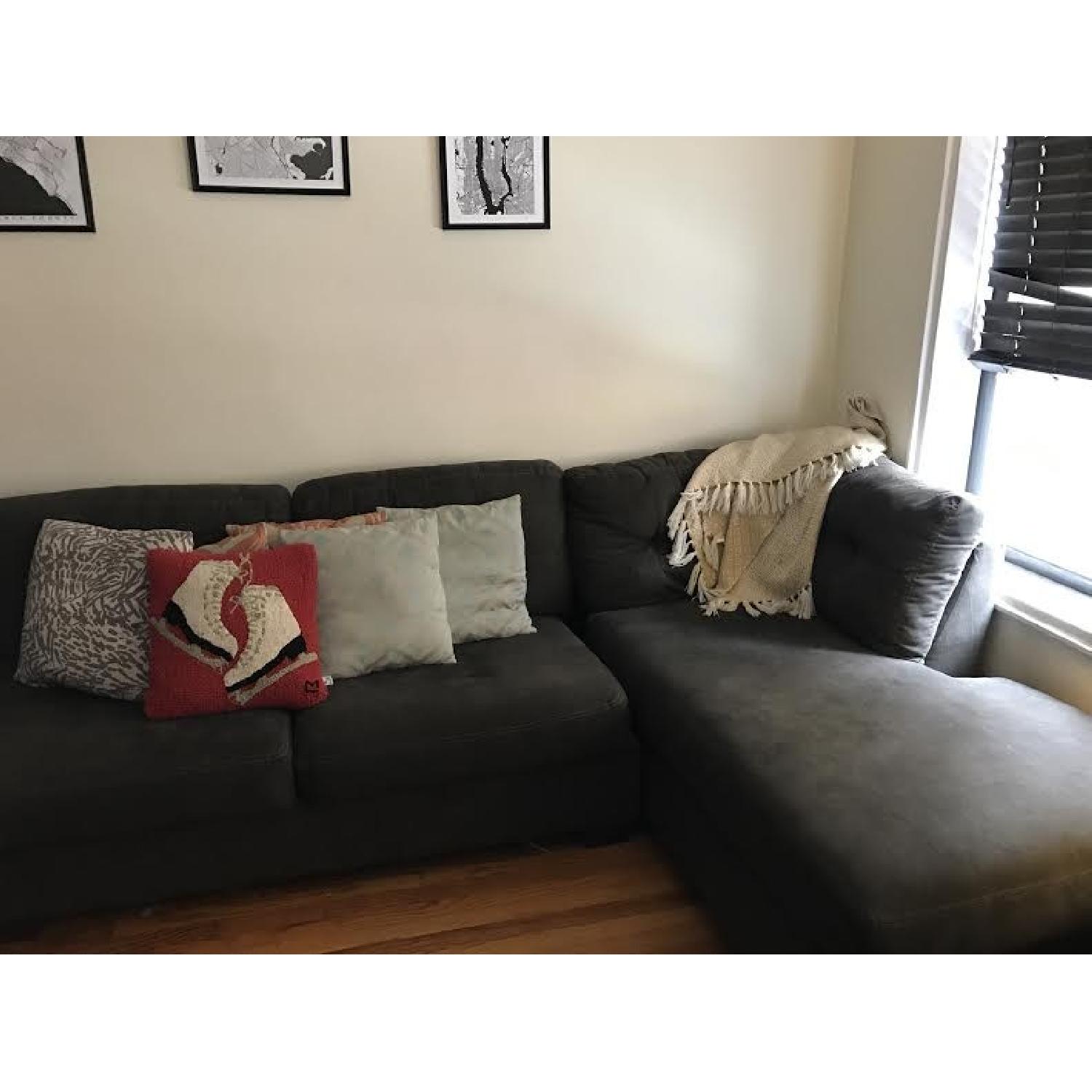 Ashley's Jessa Place 3-Piece Sectional w/ Tempurpedic Sofa Bed - image-2