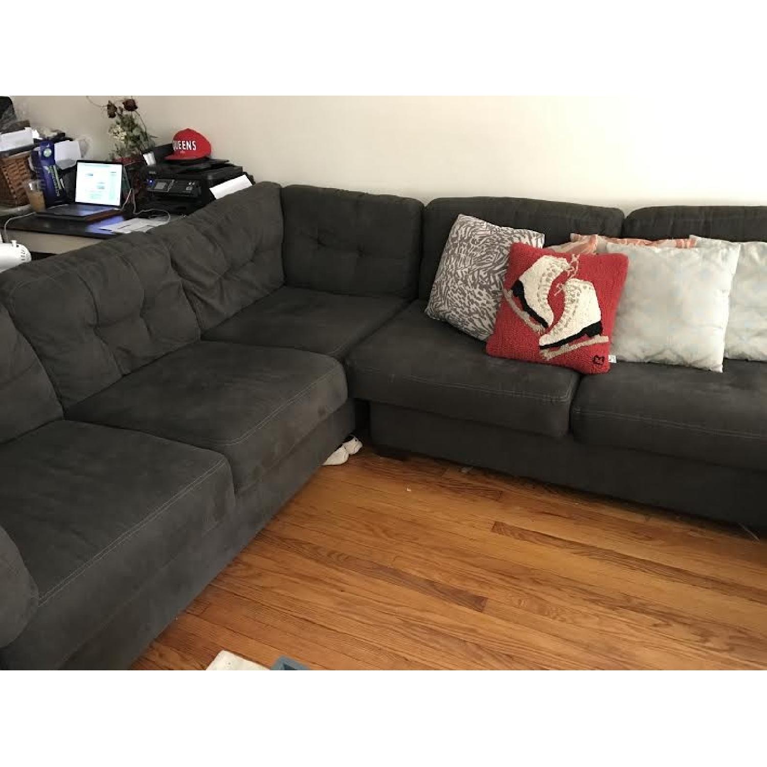 Ashley's Jessa Place 3-Piece Sectional w/ Tempurpedic Sofa Bed - image-3
