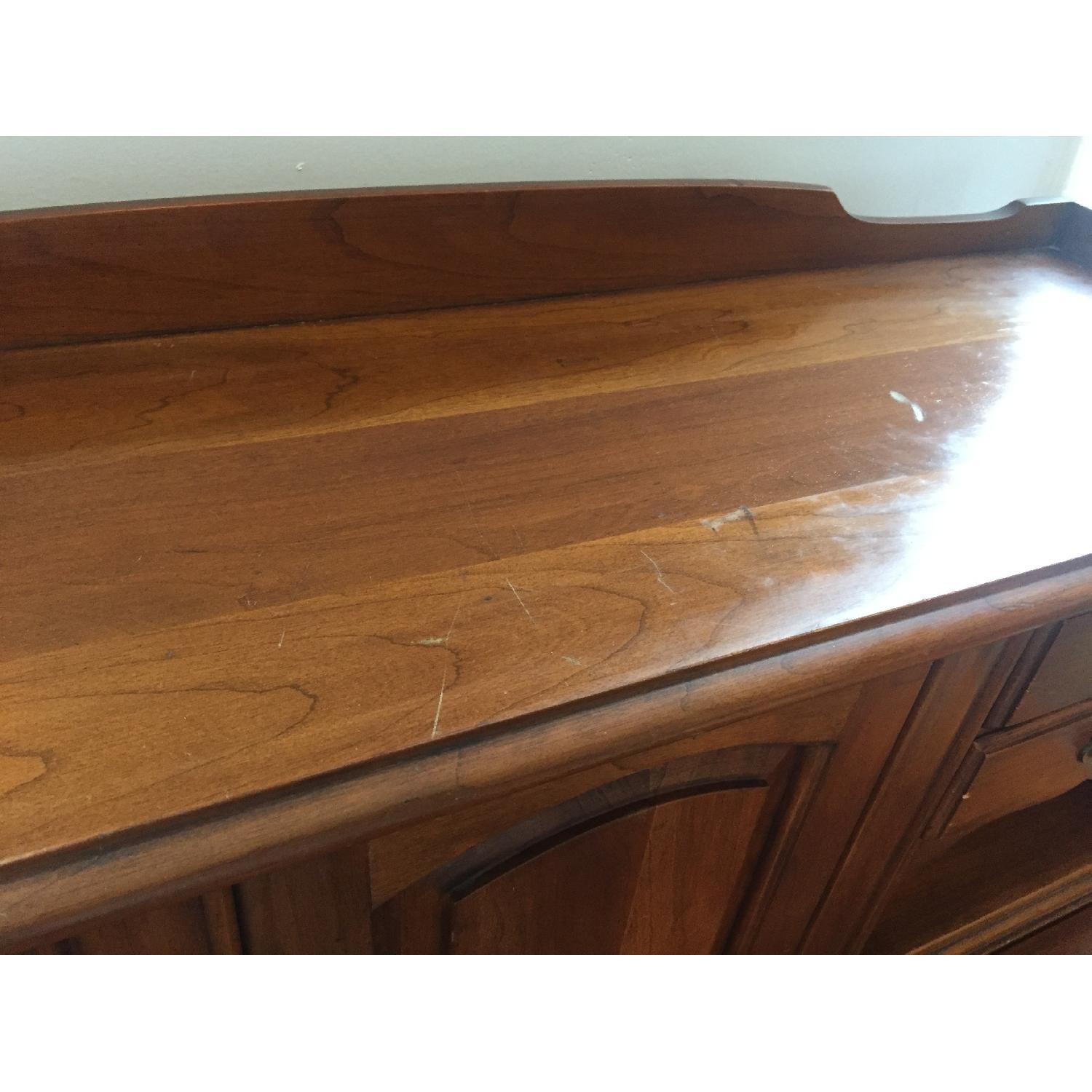 Antique Desk w/ Secret Compartment & Chair - image-7