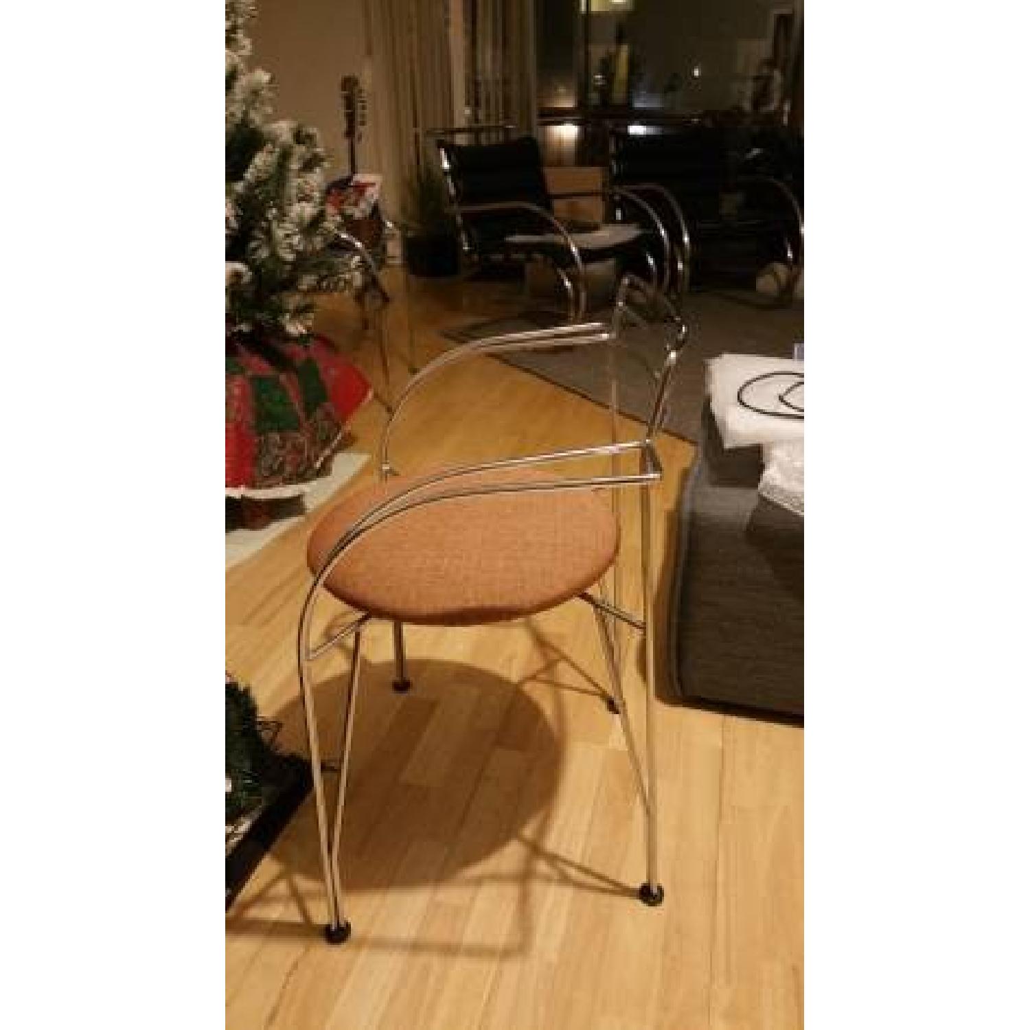 Vecta Design 1979 Steelcase Postmodern Chrome Chair - image-3