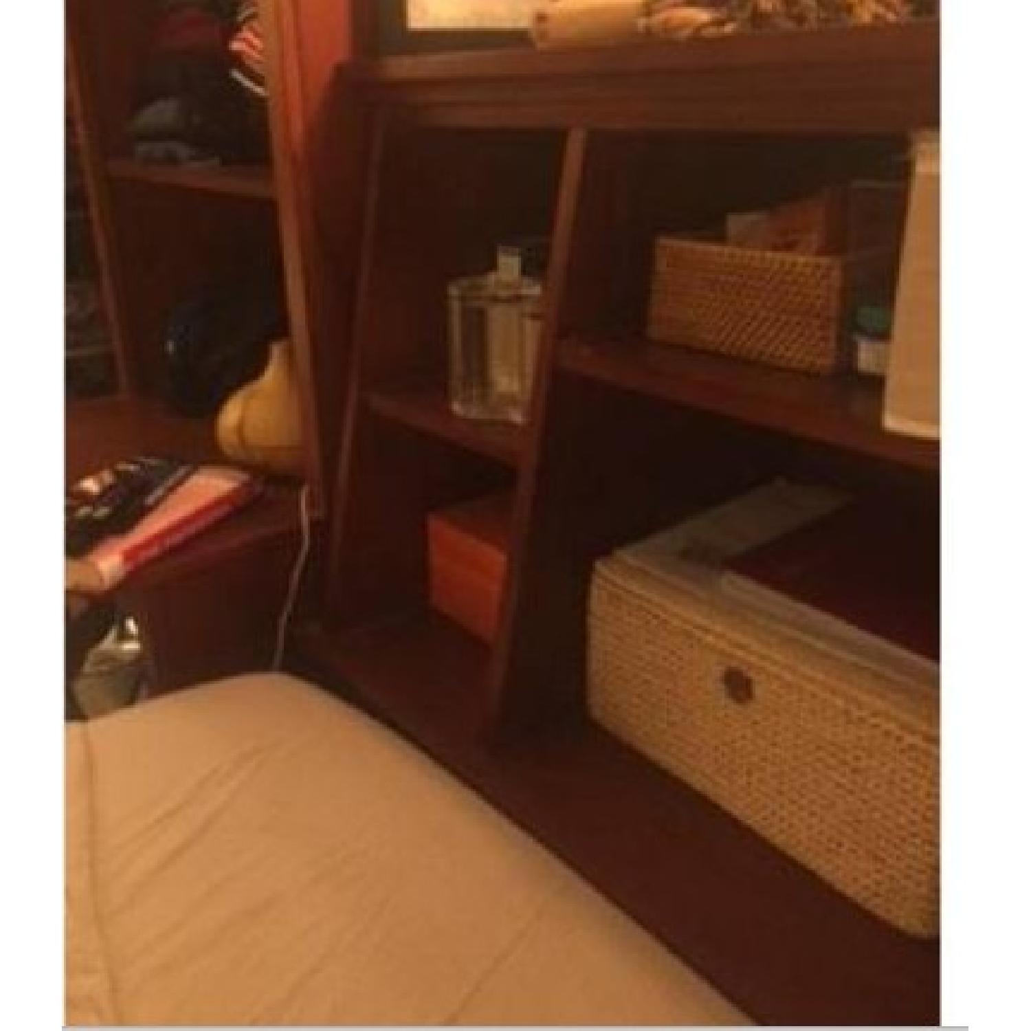 PB Teen Full Size Storage Bed Frame in Chestnut - image-4