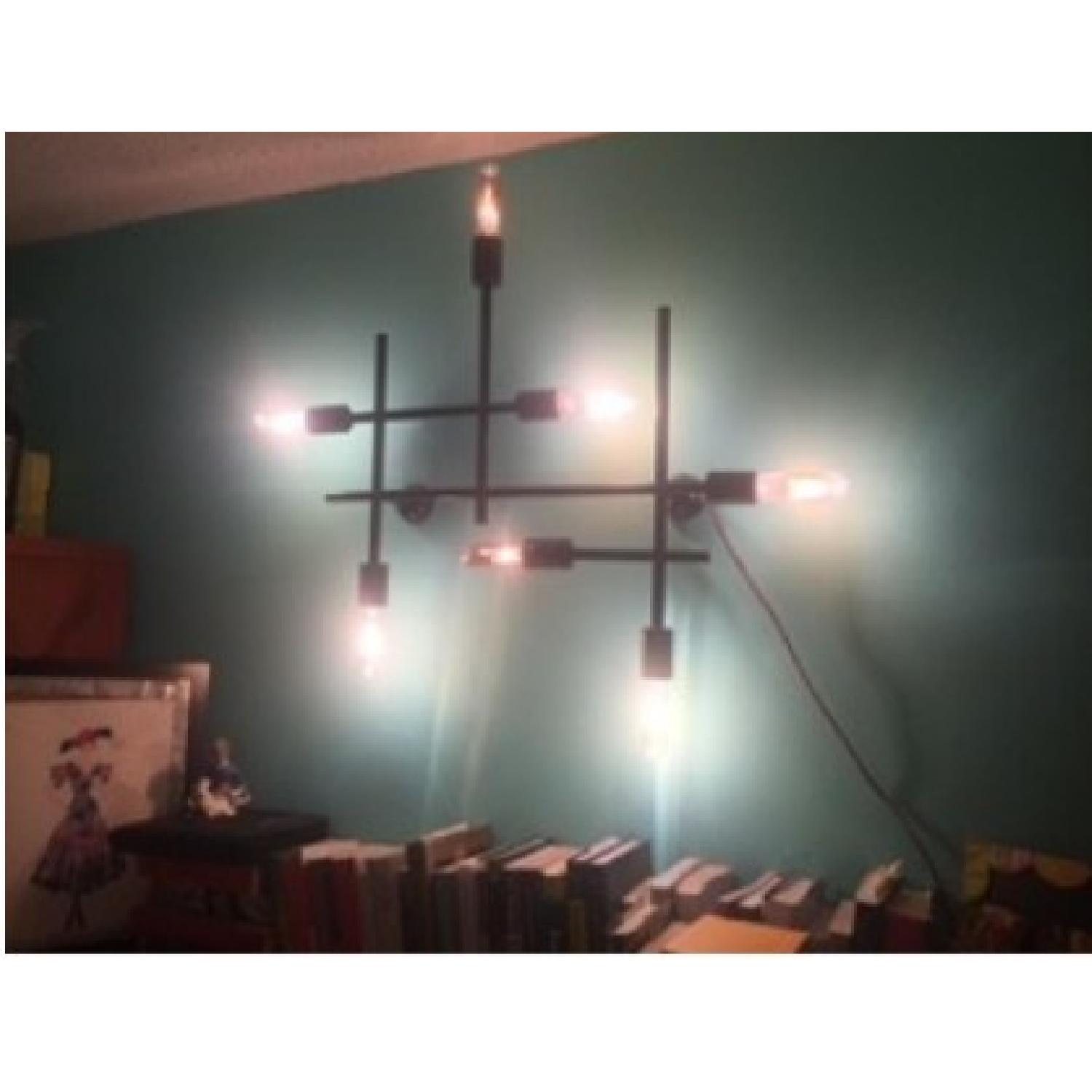 West Elm Industrial Grid Wall Light Fixture - image-2