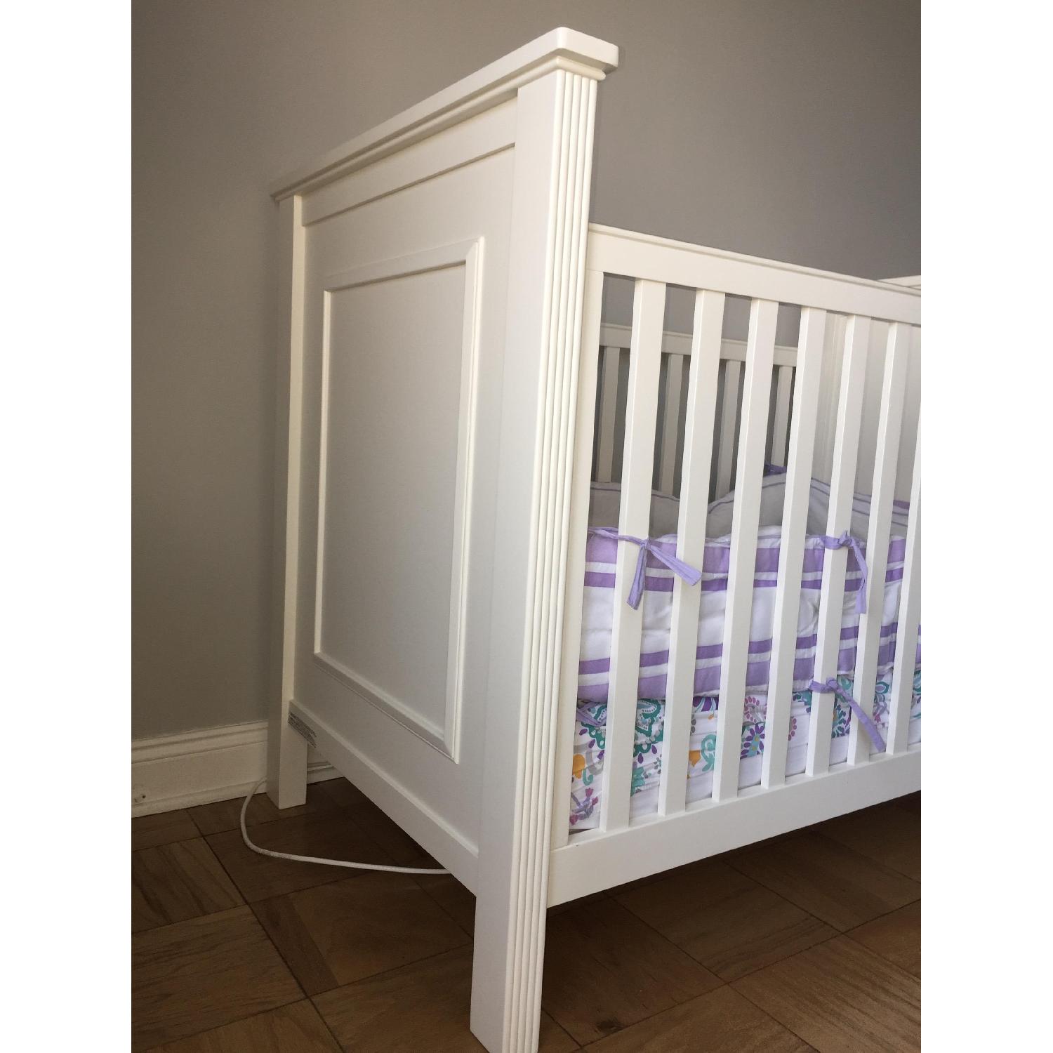 Pottery Barn White Fillmore Convertible Crib - image-2