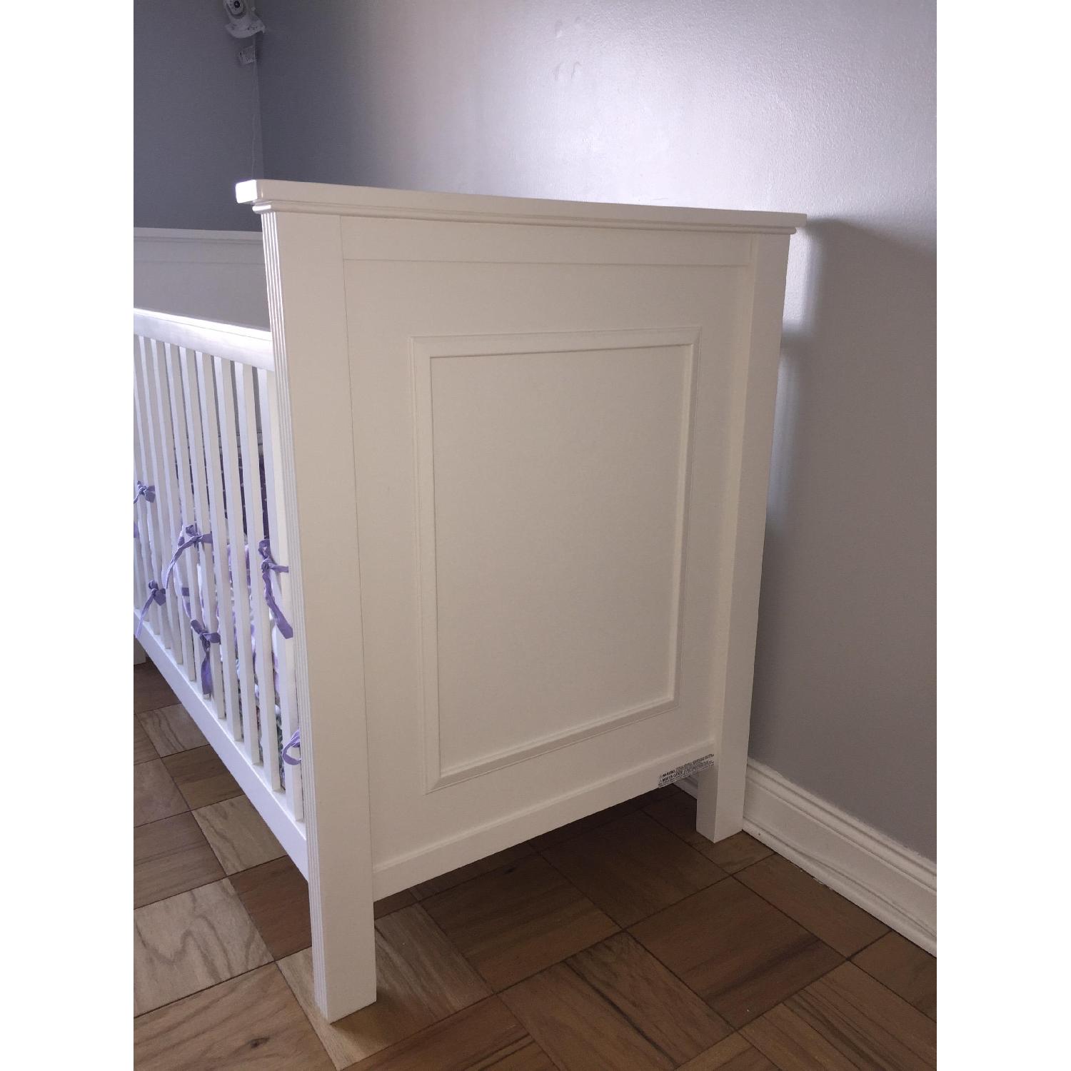 Pottery Barn White Fillmore Convertible Crib AptDeco