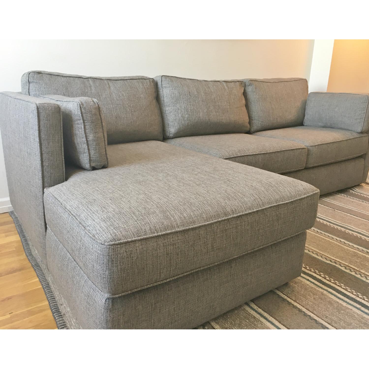 Room & Board Watson Briar Grey Sectional Sofa w/ Chaise - image-2