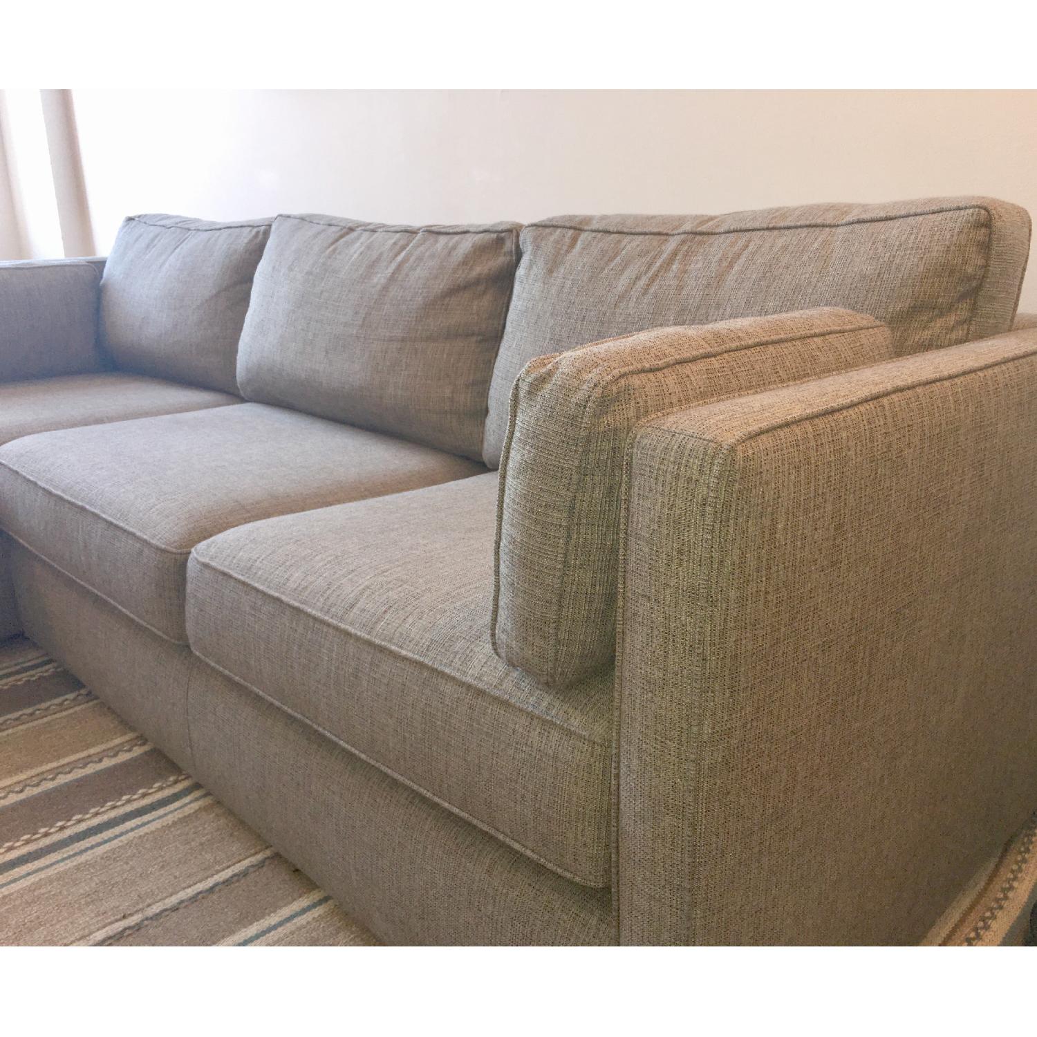 Room & Board Watson Briar Grey Sectional Sofa w/ Chaise - image-3