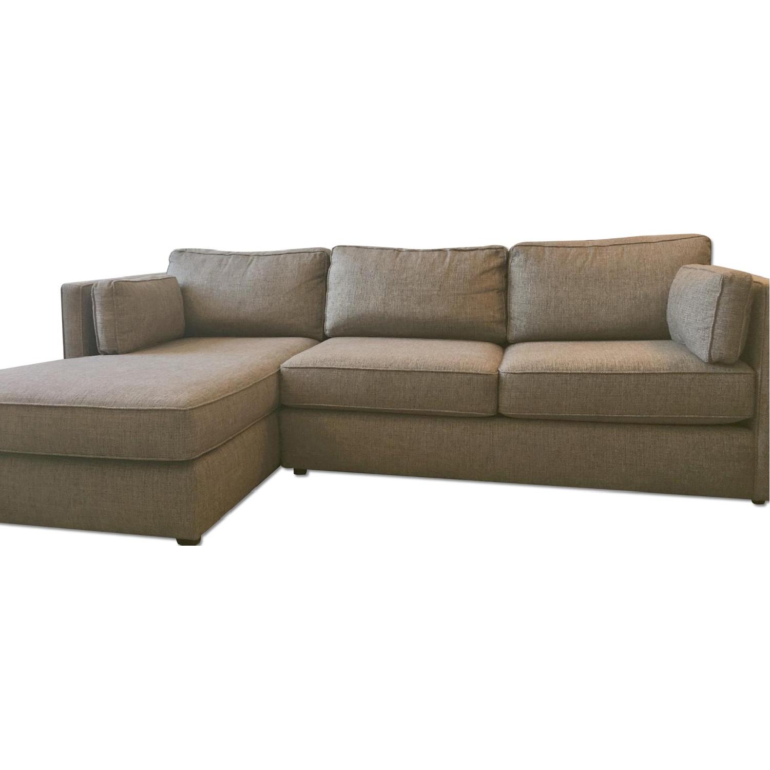 Room & Board Watson Briar Grey Sectional Sofa w/ Chaise - image-5