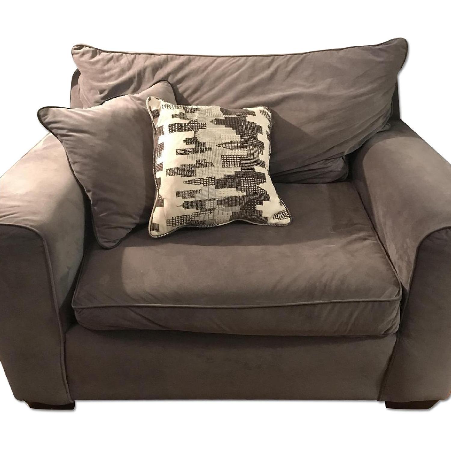 Grey Sofa + Matching Armchair - image-4