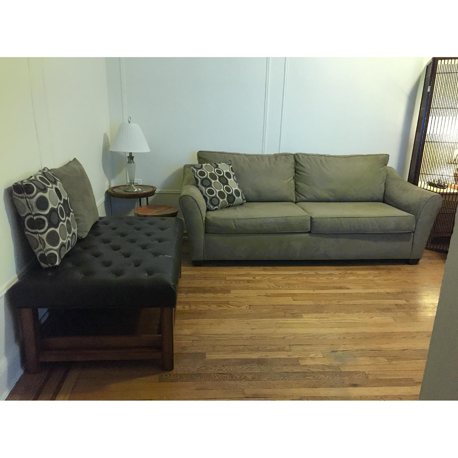 Klaussner Furniture Sofa & Ottoman - image-1