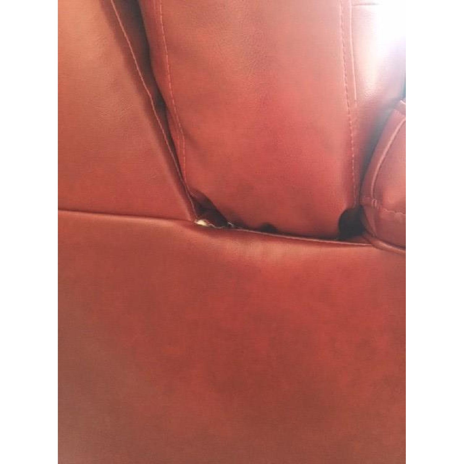 Ashley's Alliston Tufted Durablend Sectional in Red Salsa - image-3