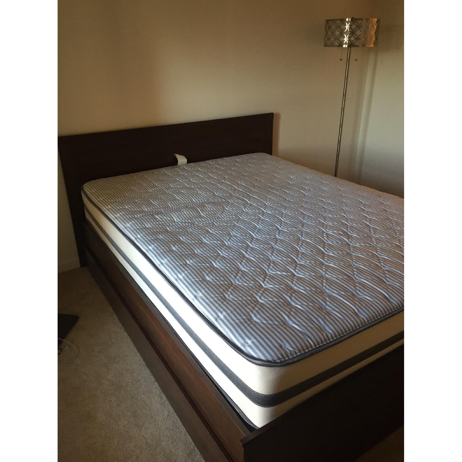 Ikea Brusali Queen Size Bed w/ Storage Drawers - image-2