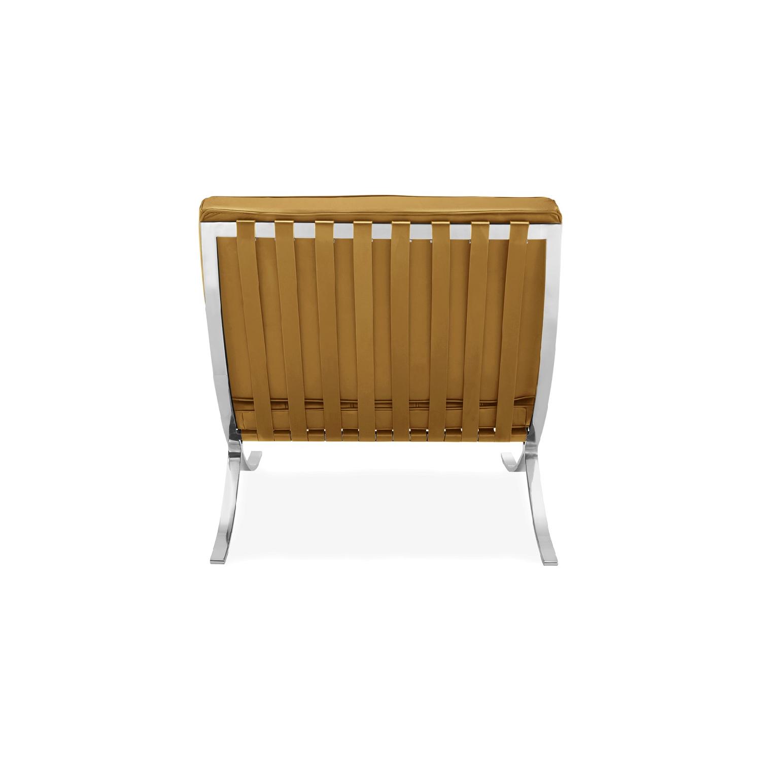 Tan Italian Barcelona Chair Replica - image-2