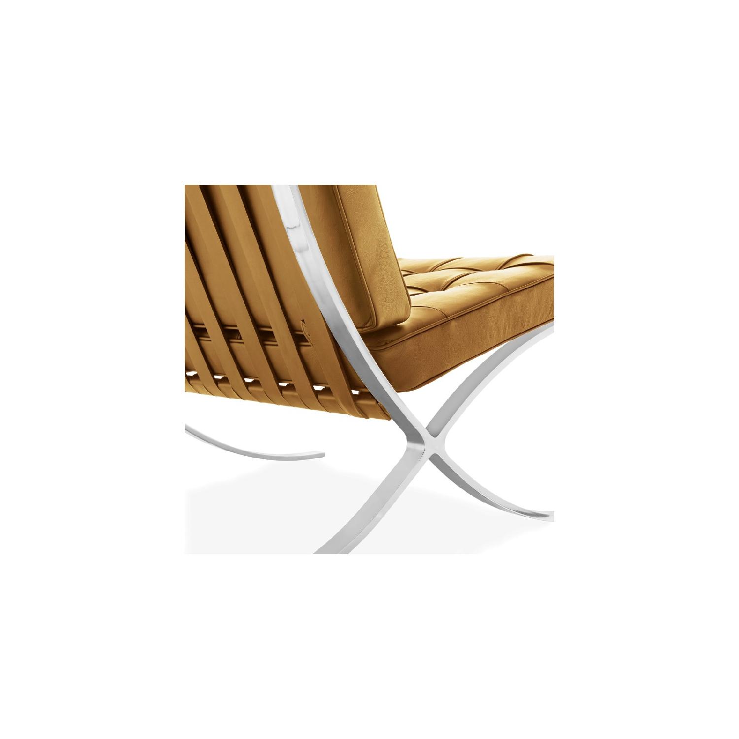Tan Italian Barcelona Chair Replica - image-4