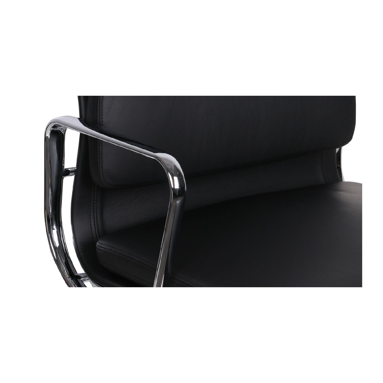 Aluminum Group Style Softpad Management Chair Replica in Black - image-4