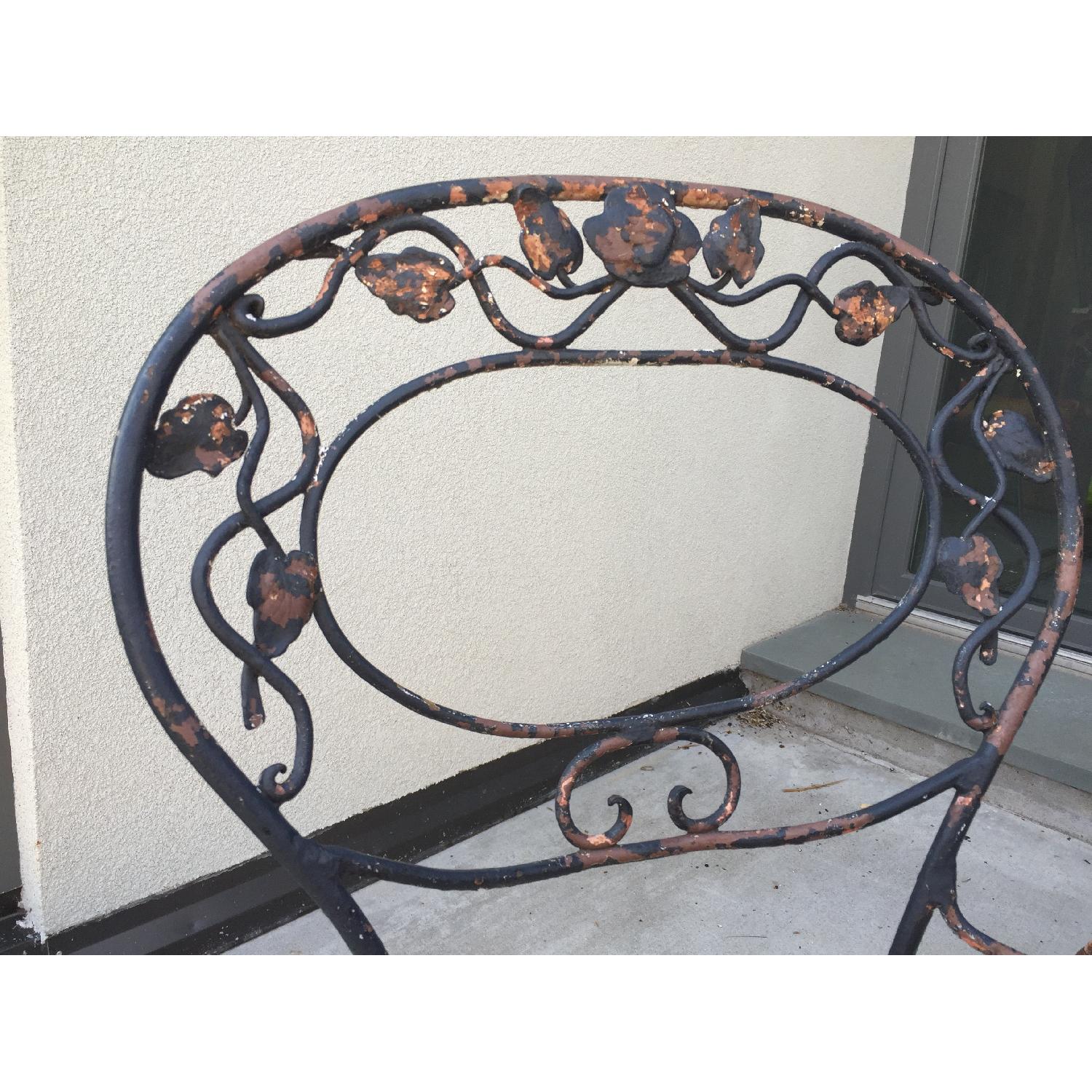 Victorian style Wrought Iron Outdoor Chairs - image-4